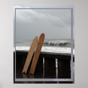 Pôster engrenagem surfando