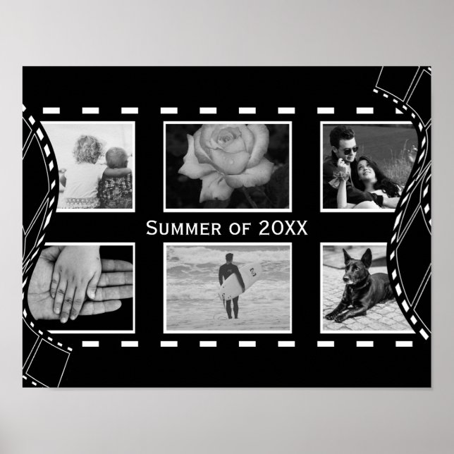 Pôster Enguia de filmes em preto-e-branco (Frente)