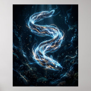Poster Enguia Elétrica Carregou as Profundezas