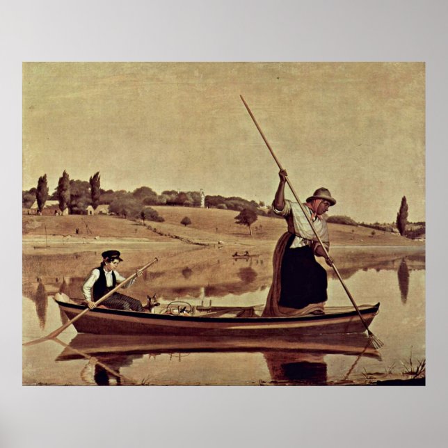 Poster Enguias em Setauket por William Sidney Mount (Frente)