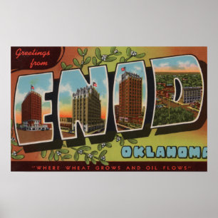Pôster Enid, letra ScenesEnid de OklahomaLarge, APROVAÇ