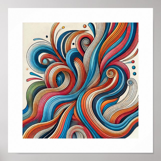 Poster Enigma abstrato (Frente)