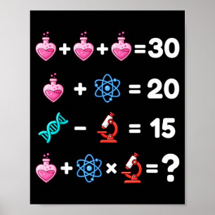 Poster Enigma de Matemática de Ciência do Vale do Amor Qu