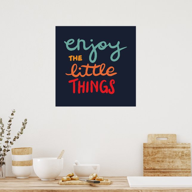 Poster Enjoy the little things (Cozinha)