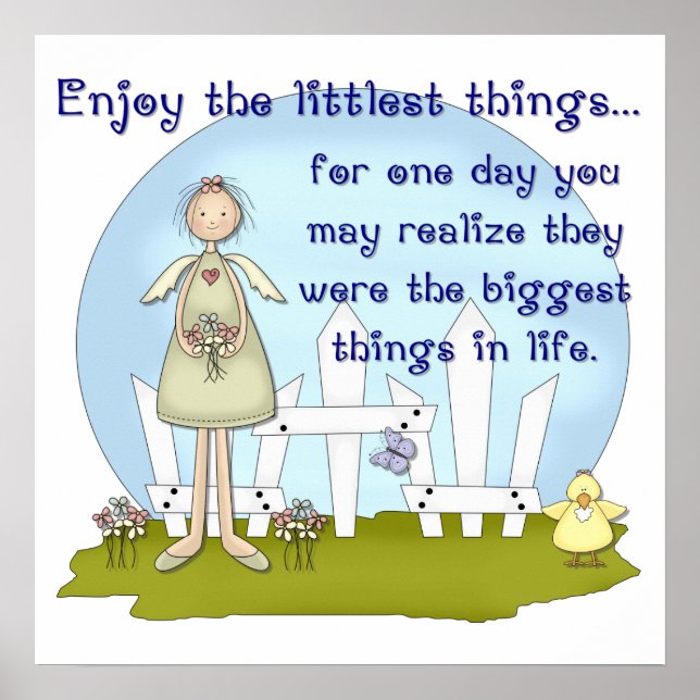 Pôster Enjoy the Littlest Things Print (Frente)