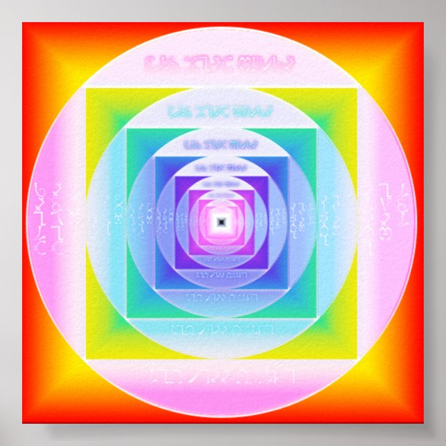 Pôster Enochian Sigil Of The 4 Watchtowers (Frente)