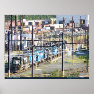 Poster Enola Railroad Yard, Harrisburg Pensilvânia