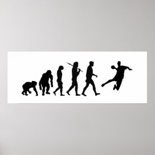 Poster enorme do handball - evolução do handball