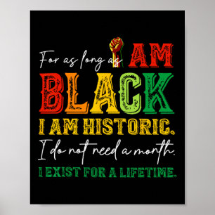 Poster Enquanto Eu For Negro Eu Sou Histórico Juneteenth