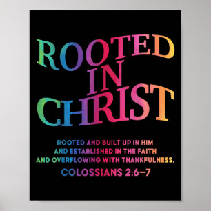 Poster Enraizado Em Cristo É O Rei Cristão Jesus Toddler