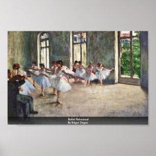 Pôster Ensaio do balé por Edgar Degas