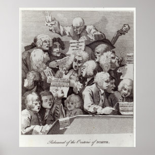 Poster Ensaio do Oratorio de Judith, 1734