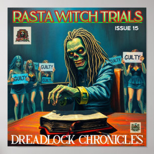 POSTER ENSAIOS COM RASTA WITCH - DREADLOCK CRÔNICA PROBLE