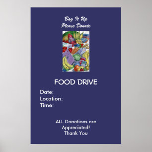 Pôster Ensaque-o acima, doe-o por favor - personalizado