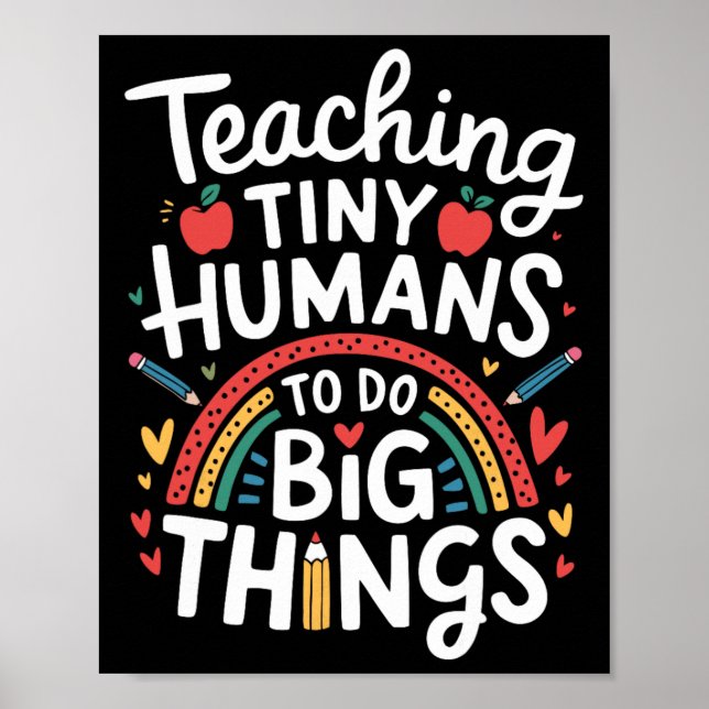 Poster Ensinando Coisas Grandes a Humanos Pequenos Eu Pro (Frente)