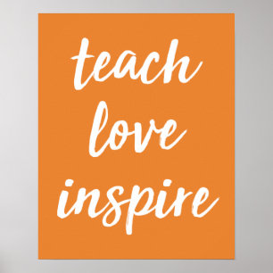 Poster Ensinar Amor   Frase Inspirativa