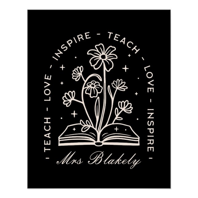 Pôster Ensinar amor inspira professor pervertido personal (Frente)