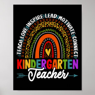 Poster Ensinar Amor Inspire Professora Do Jardim De Infân