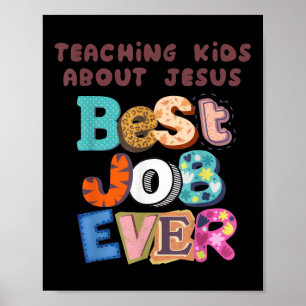 Poster Ensinar Crianças Sobre Jesus É O Melhor Trabalho D