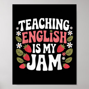 Poster Ensinar Inglês É Meu Professor De Jam De Volta À E