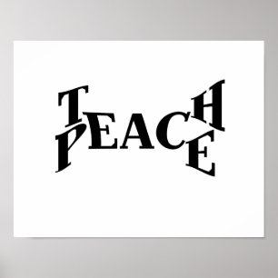 Poster Ensine a paz