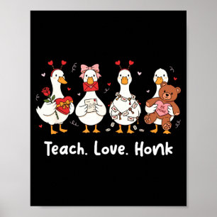 Poster Ensine amor buzine ganso dia dos namorados profess