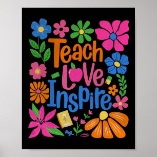 Poster Ensine Amor Inspire Ck Para a Escola