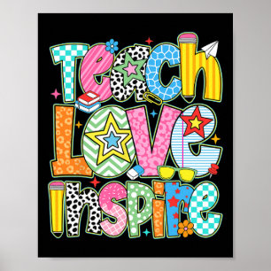 Poster Ensine Amor Inspire De Volta à Escola Professor Cr