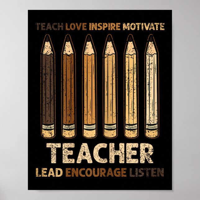 Poster Ensine Amor Inspire Professor Mês da História Negr (Frente)