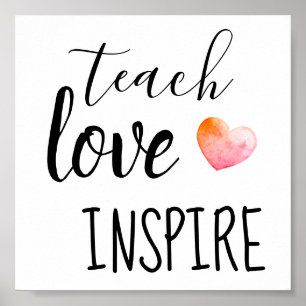 Poster Ensine Amor Inspire Professores