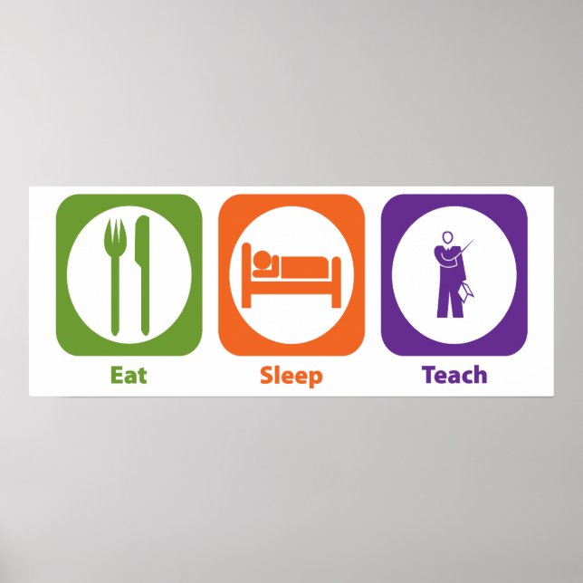 Pôster Ensine o sono (Frente)