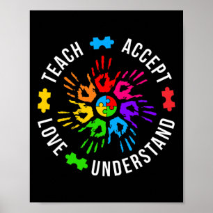 Poster Ensino Aceitar Amor Compreender Mulheres Professor