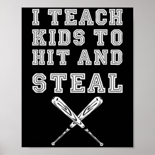 Poster Ensino Crianças A Acertar E Roubar... Treinador De