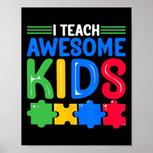 Poster Ensino Crianças Incríveis - Autism Special Educati