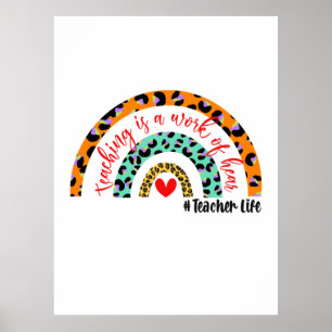 Poster Ensino De Arte De Professores É Uma Obra De Cora