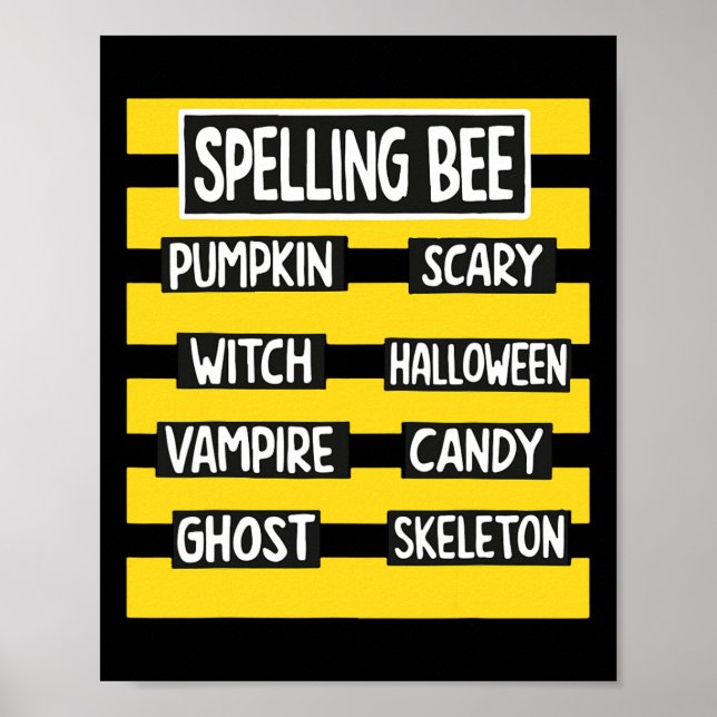 Poster Ensino Engraçado De Halloween Para Professores Que (Frente)