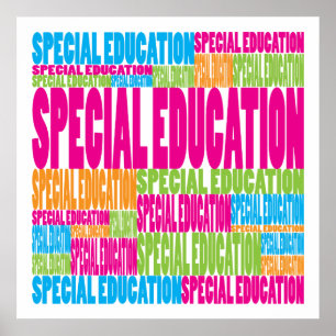 Poster Ensino especial colorido