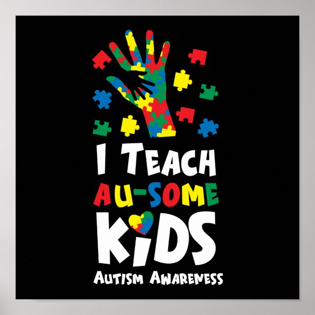 Poster Ensino Especial I Ensina Crianças Au (Frente)