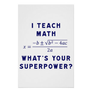 Pôster Ensino Matemática, qual é o seu superpoder?