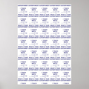 Pôster Ensino Matemática, qual é o seu superpoder?