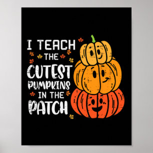 Poster Ensino O Mais Legal Pumpkin Patuma De Halloween Fa