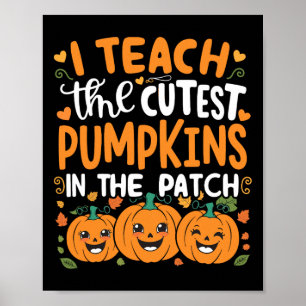 Poster Ensino Os Pumpkins Mais Bonitos No Dia Das Bruxas