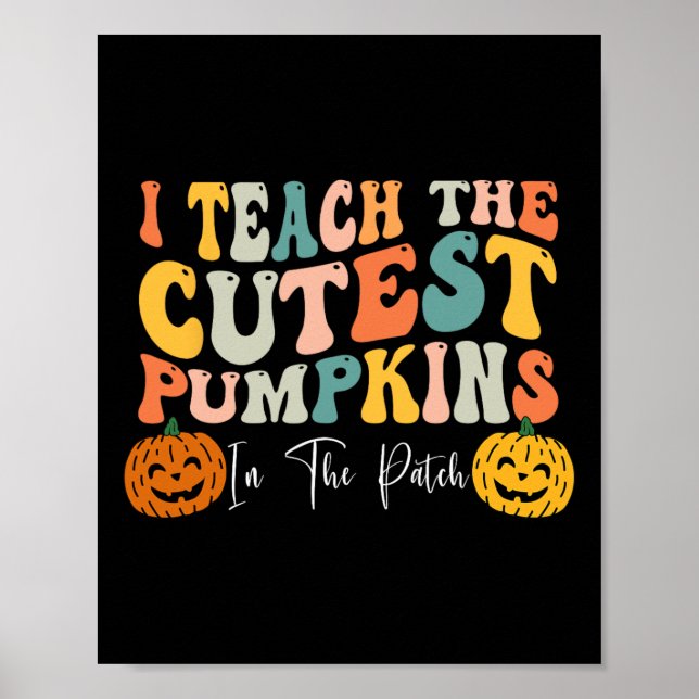 Poster Ensino Os Pumpkins Mais Bonitos No Professor De Pa (Frente)