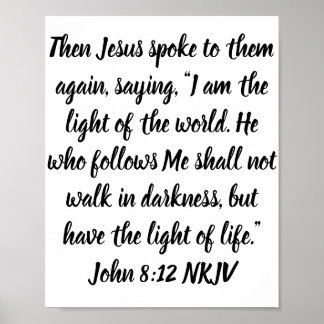 Poster Então Jesus falou com eles novamente, dizendo, "Eu