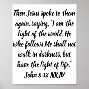 Poster Então Jesus falou-lhes outra vez, dizer, "eu sou.