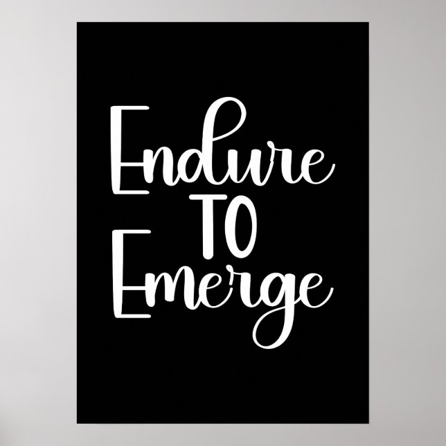 Poster Entender para Emerge - Enorme, Gym, Motivação de S (Frente)