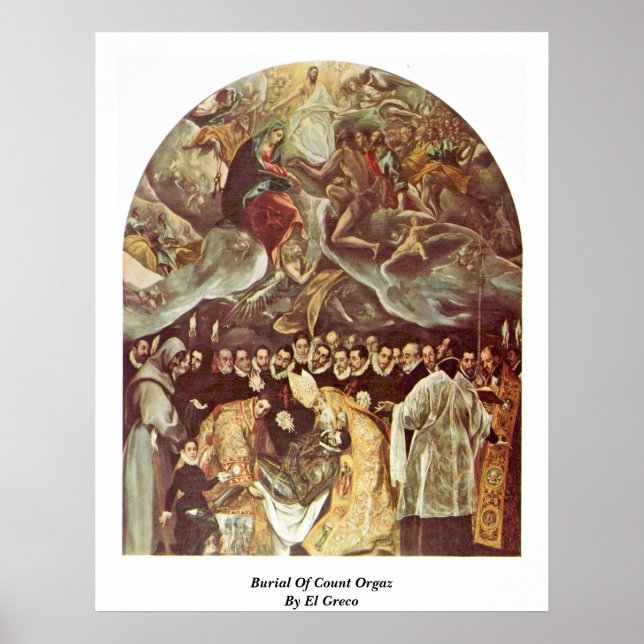 Poster Enterramento Do Conde Orgaz Por El Greco (Frente)