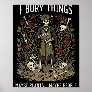 Poster Enterrar Coisas Talvez Plantas Talvez Pessoas Engr