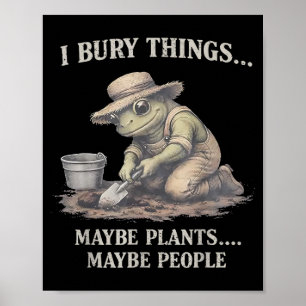 Poster Enterro coisas talvez plantas talvez pessoas sapo