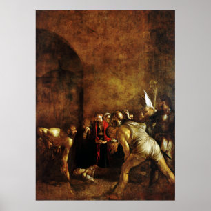 Pôster Enterro do santo Lucy por Caravaggio (1608)